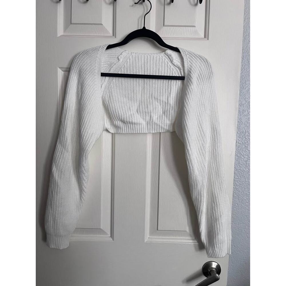 New Cropped Open Front Shrug Size XS